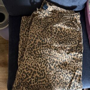 GAP Leopard Print Track Pants